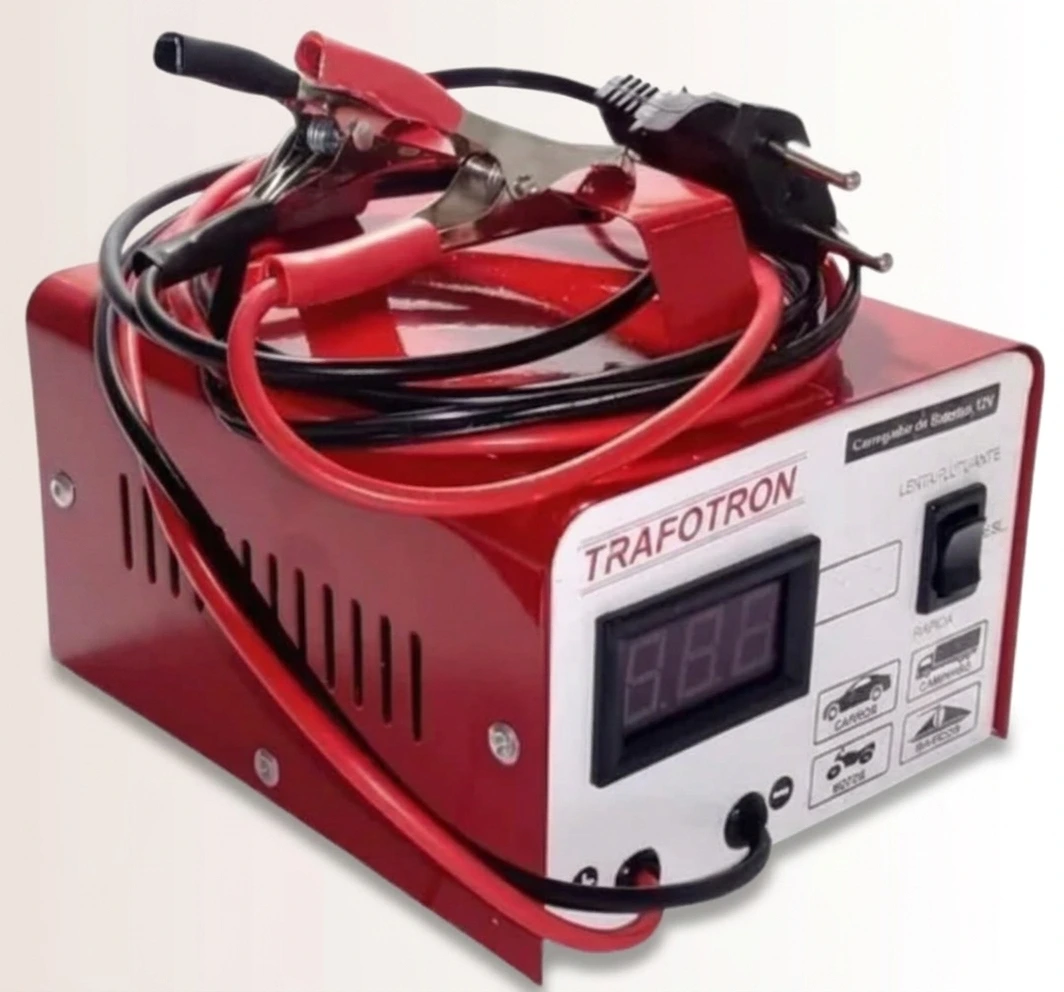 Carregador Inteligente 12V CV5 com Voltímetro Digital