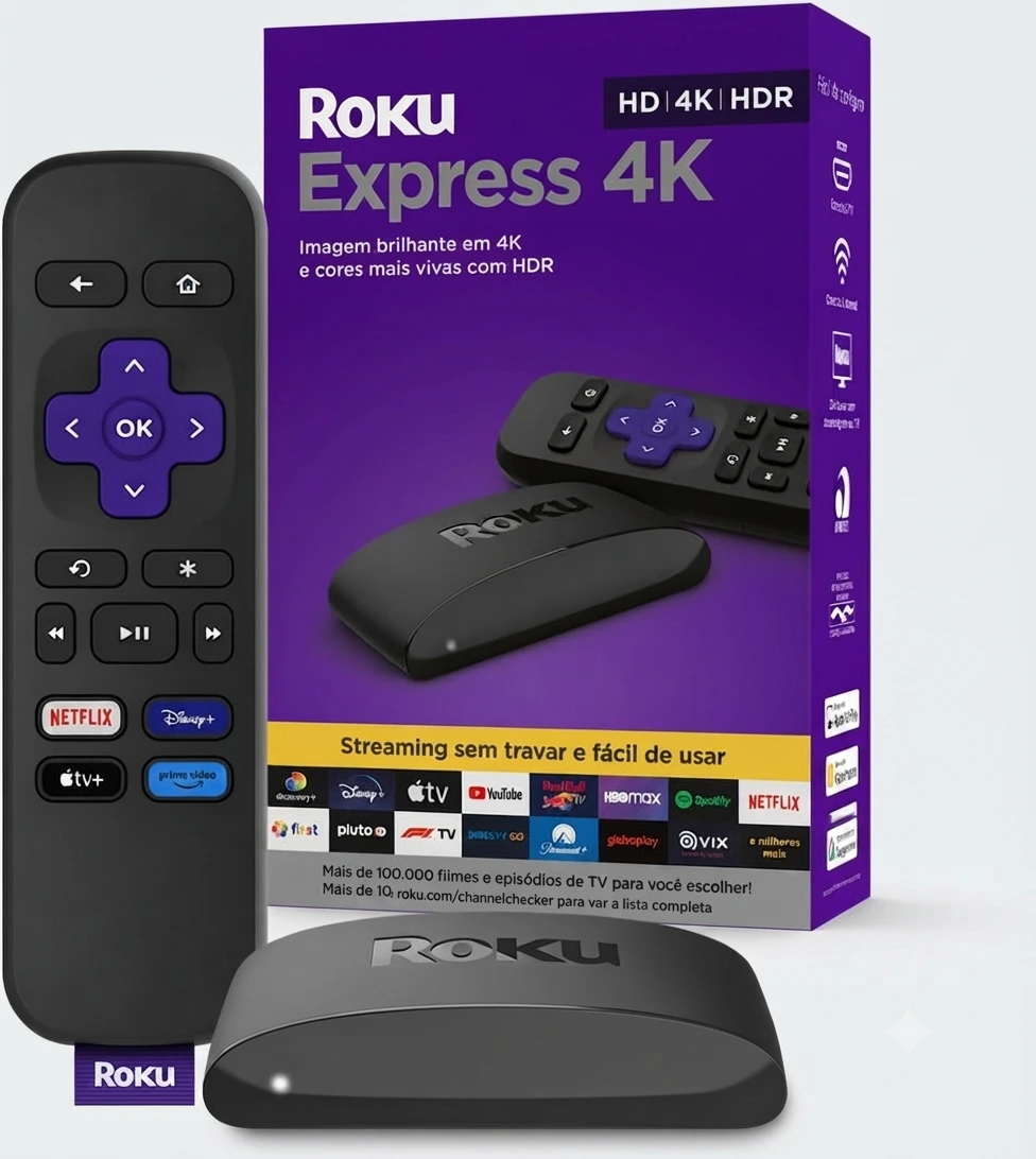 Roku Express 4K dispositivo de streaming para TV HD 4K HDR