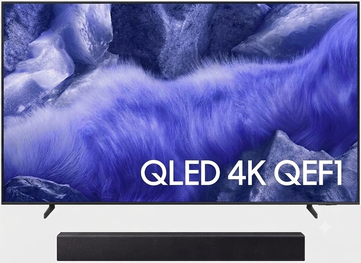Samsung Vision AI TV 65 QLED 4K QEF1 + Soundbar HW-B400F