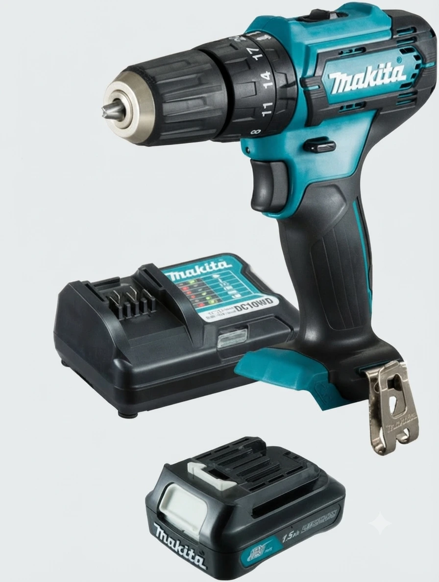 Makita HP333DWYX3 12V CXT Parafusadeira e Furadeira de Impacto a Bateria