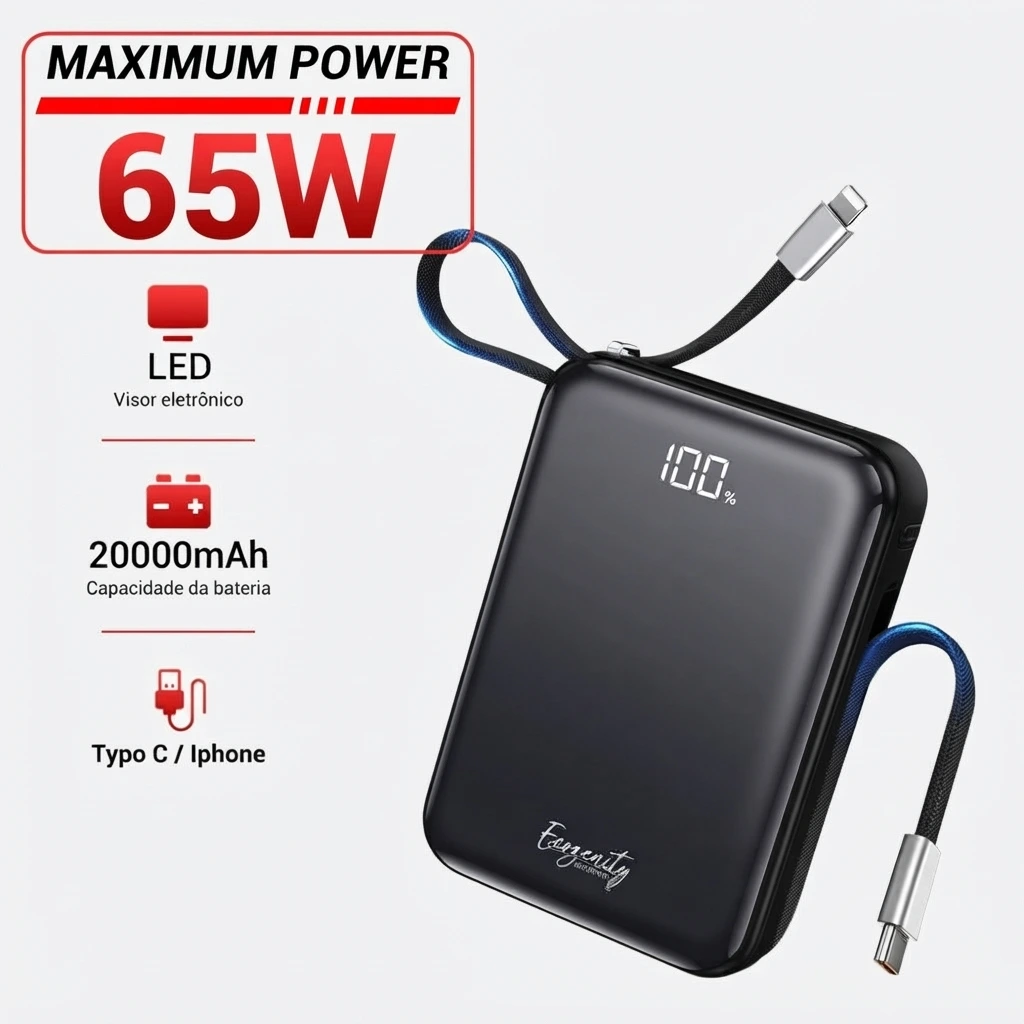 ecozenity powerbank 65W 20000MAH